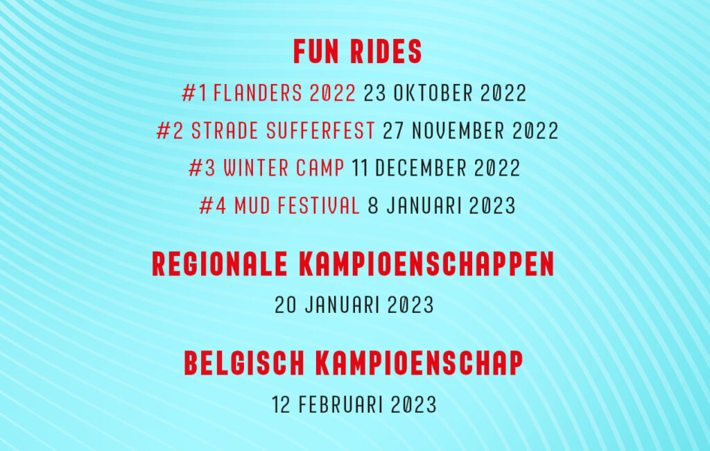 Belgian Cycling Esports Championships Kalender